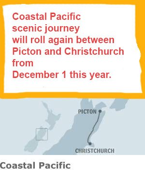 Tranz Coastal Zugverbindung Picton Christchurch