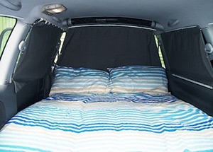 Doppelbett Schlafbereich 2-Bett Wohnmobil