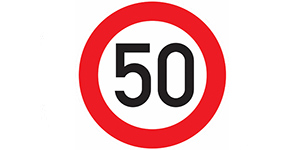 50 km Schild