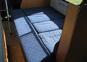 Schlafen im 4 Bett Reisemobil