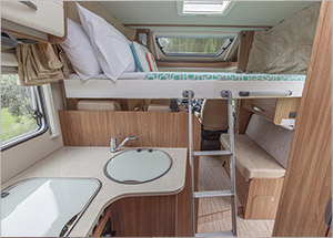 Alkoven Doppelbett 4 Bett Wohnmobil Ranger