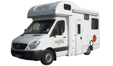 Mighty 4 Bett Wohnmobil zum mieten in Neuseeland