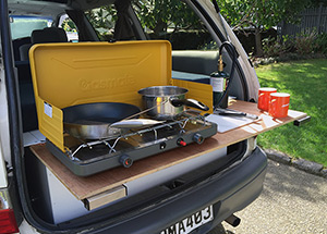 Gaskocher und Kochstelle im Wohnmobil